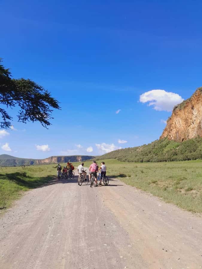Daily Hell's gate National Park Ebike Cycling - Walking into Ol-Njorowa Gorge