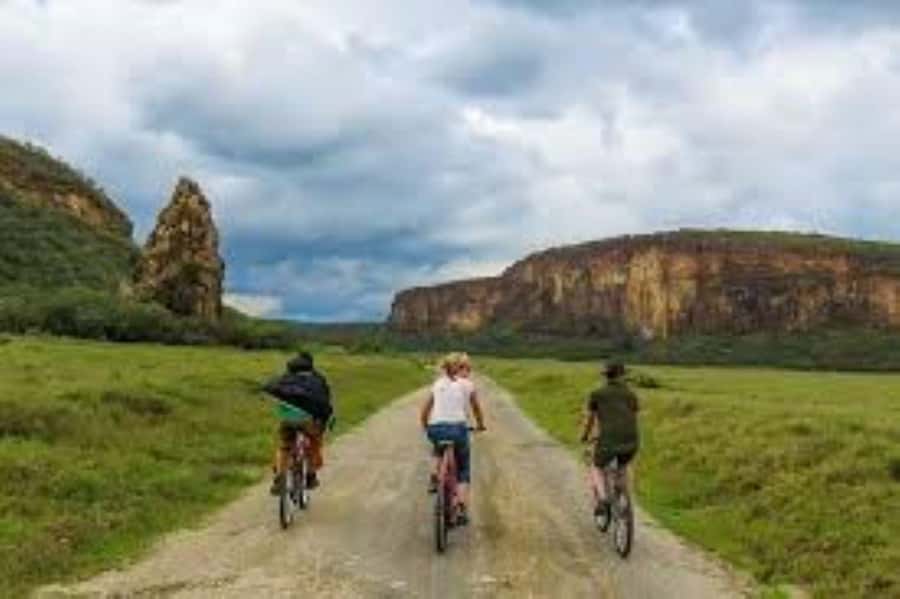 Day Trip Hells Gate and Optional Boat Ride at Lake Naivasha - Cycling through Hell’s Gate National Park