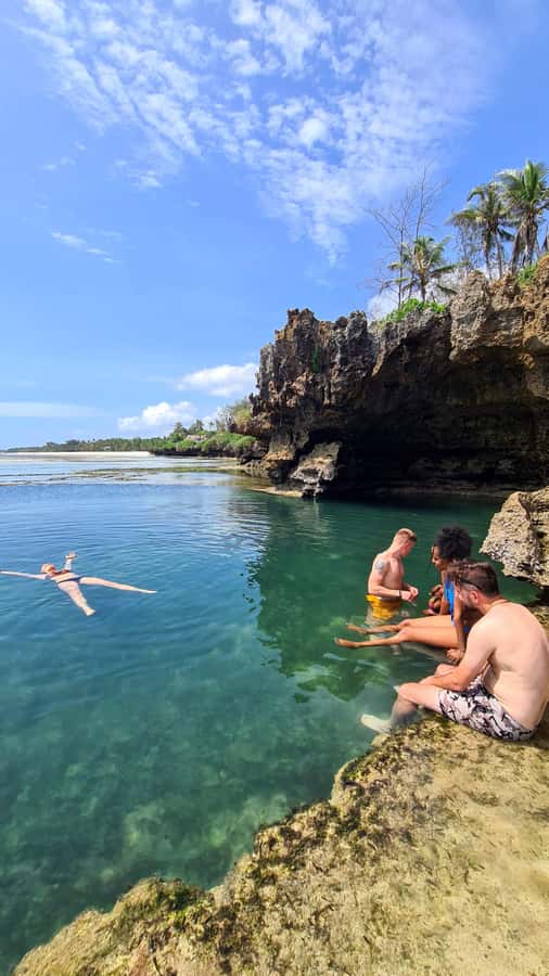 Diani Beach: Private African Pool Map Guided Tour - Caves, Cliffs, and Snorkeling Stops