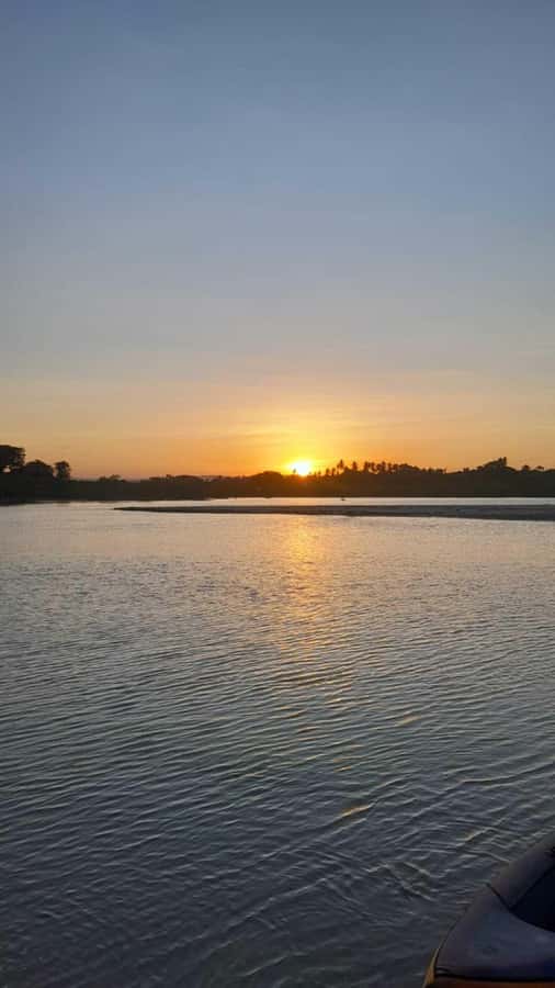 Diani: Sunset Cruise along Kongo River on Wooden Canoe boat - Setting off from Kongo River Beach