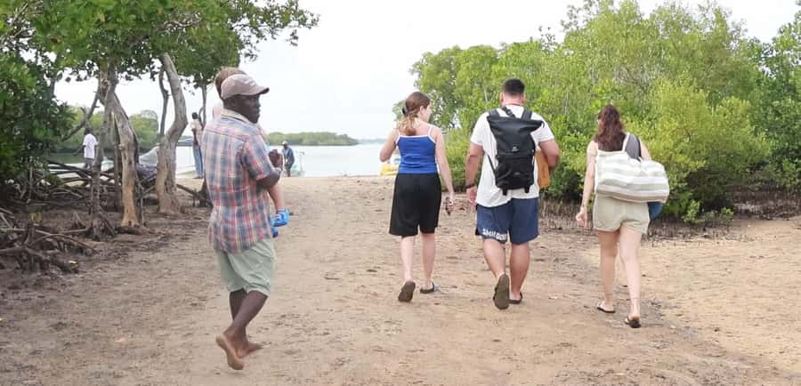 From Diani Beach: Funzi Island Full Day Excursion with Lunch - Walking through Funzi village