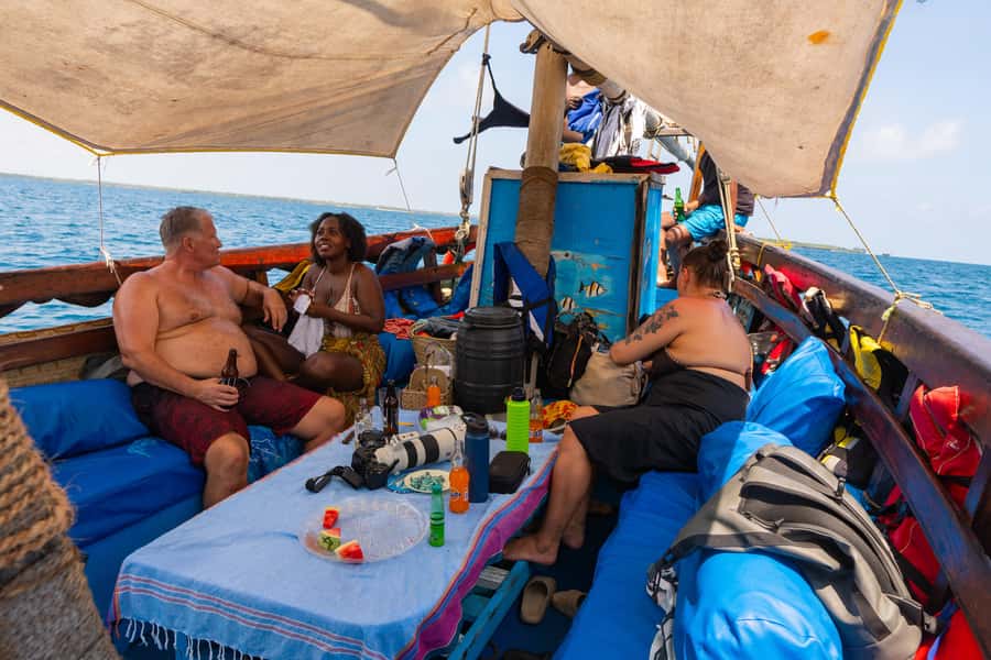 From Mombasa: Kisite Mpunguti Marine Park and Wasini Island - Shimoni Slave Caves and the history beneath the coast