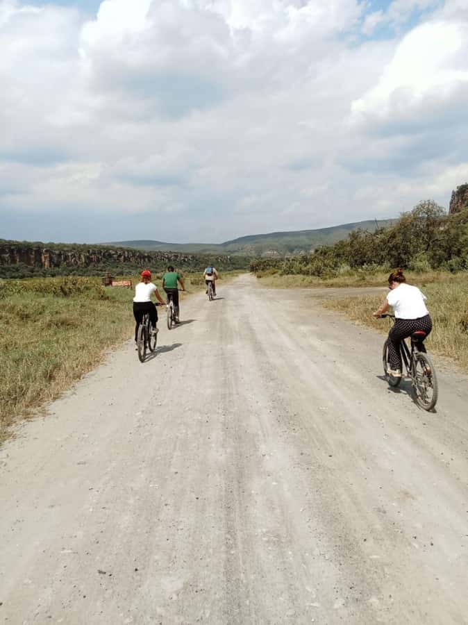 From Nairobi: Hell's Gate National Park and Lake Naivasha … - Cycling at Hell’s Gate: a good upgrade for active visitors
