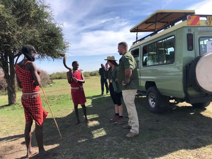 Game drive in Amboseli - Mount Kilimanjaro views on clear days