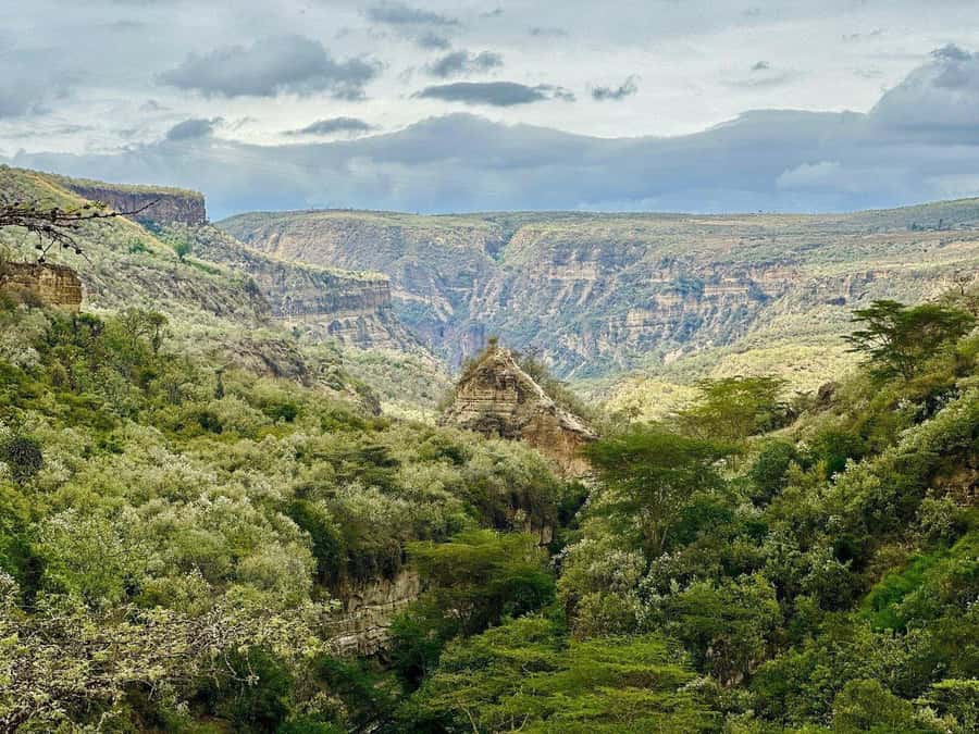 Hell's Gate National Park And Lake Naivasha Day Trip - Fischer’s Tower, Central Tower, and volcanic scenery