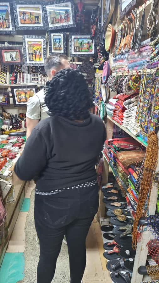 Maasai Market Souvenir Shopping - Bargaining with Jack’s help