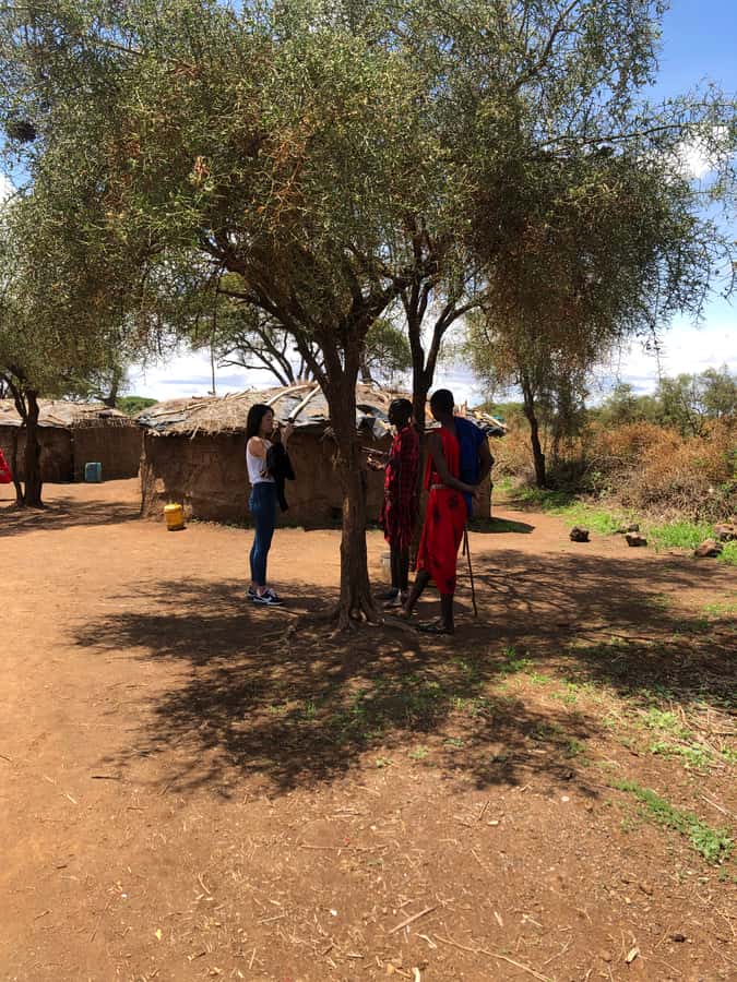 Masai village tour and culture to Kajiado from Nairobi. - A traditional welcome at the Masai compound