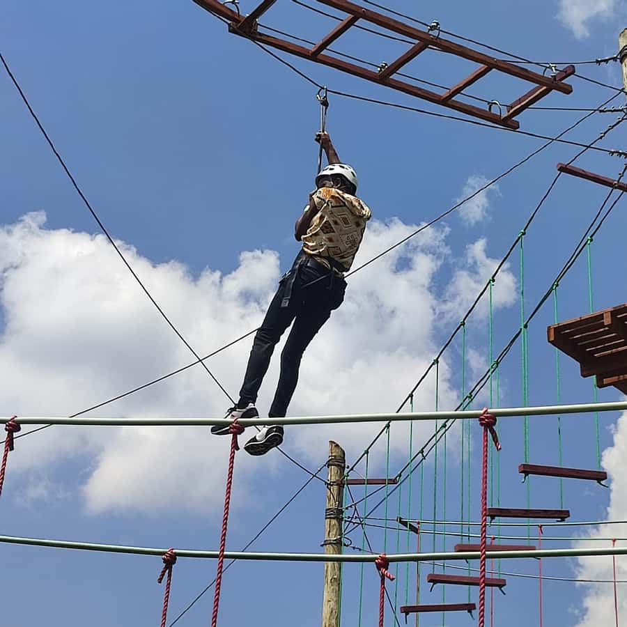 Nairobi: 1 Day of Pure Adrenaline Adventure in Kenya - The tiny-wire bicycle ride at 2:00 p.m.