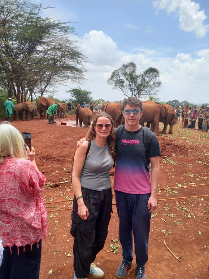 Nairobi: Game drive, elephant Orphanage & giraffe centre. - Feeding giraffes at the centre