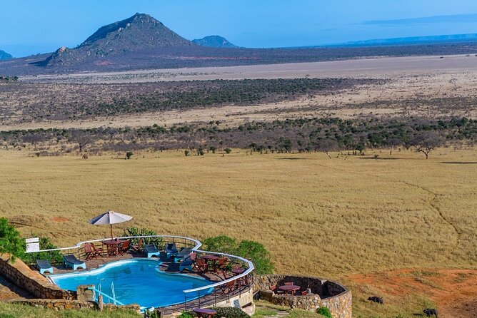 Overnight Safari to Tsavo East with Pick Up From Mombasa - Aruba Dam gives the first morning a clear focus