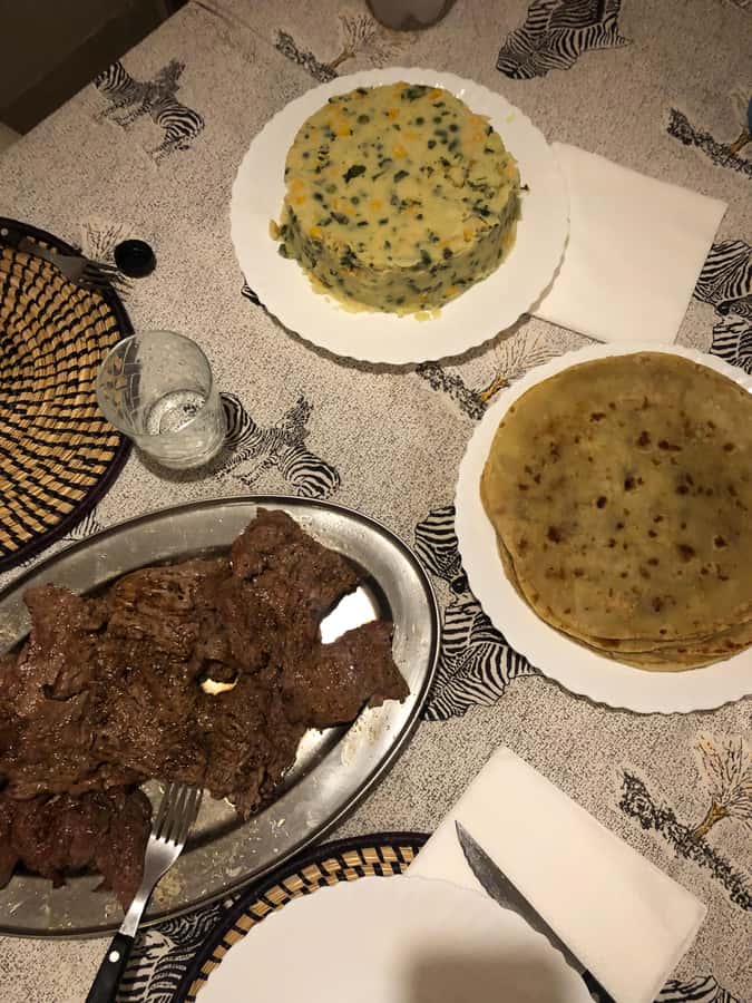 Watamu: Learn Kenyan Cusine with Jonathan - Sitting down to eat what you cooked